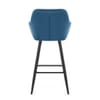 Lanson Bar Stool Midnight Blue Velvet