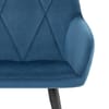 Lanson Bar Stool Midnight Blue Velvet