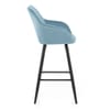 Lanson Bar Stool Sky Blue Velvet