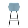 Lanson Bar Stool Sky Blue Velvet