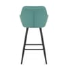Lanson Bar Stool Teal Velvet