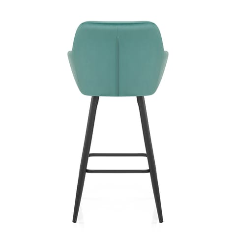 Lanson Bar Stool Teal Velvet