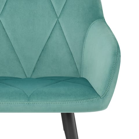 Lanson Bar Stool Teal Velvet