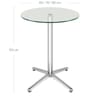 Milan Bar Table Glass