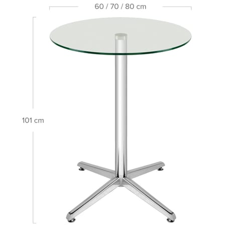 Milan Bar Table Glass