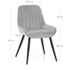 Mustang Chair Grey Velvet