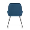 Mustang Chrome Chair Midnight Blue Velvet