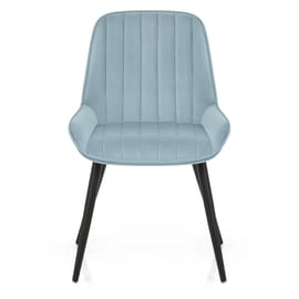 Mustang Chair Sky Blue Velvet