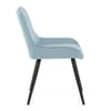 Mustang Chair Sky Blue Velvet