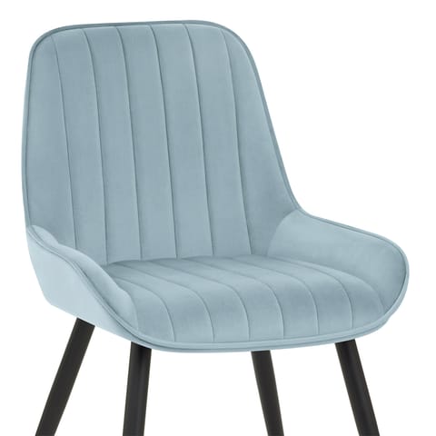 Mustang Chair Sky Blue Velvet