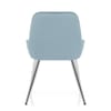 Mustang Chrome Chair Sky Blue Velvet