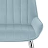 Mustang Chrome Chair Sky Blue Velvet