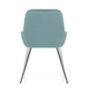 Mustang Chrome Chair Teal Velvet