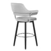 Emily Bar Stool Grey Velvet