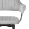 Emily Bar Stool Grey Velvet