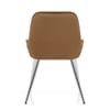 Mustang Chrome Chair Brown Velvet