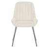 Mustang Chrome Chair Cream Velvet
