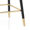 Glam Stool Gold & Black Velvet