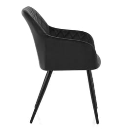 Chevy Armchair Black Velvet