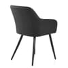 Chevy Armchair Black Velvet