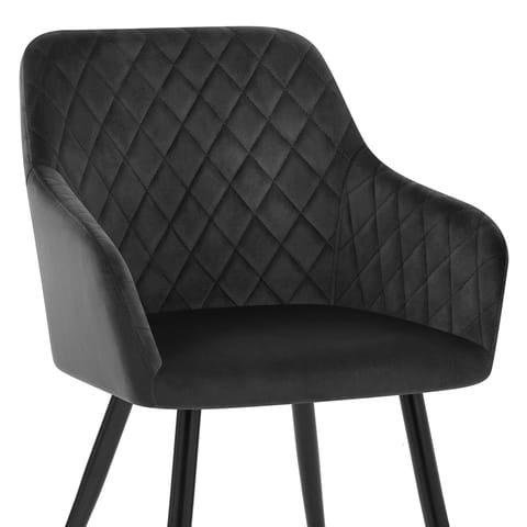 Chevy Armchair Black Velvet