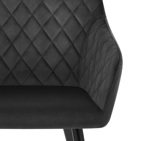 Chevy Armchair Black Velvet