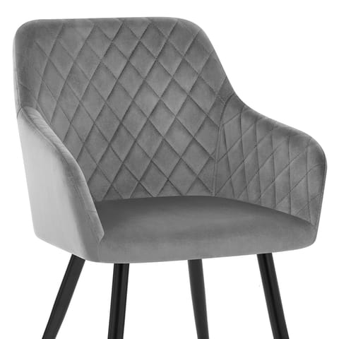 Chevy Armchair Grey Velvet