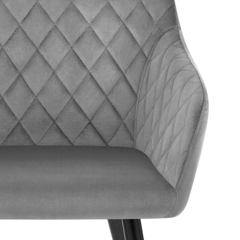 Chevy Armchair Grey Velvet