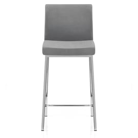 Pacino Stool Grey Velvet