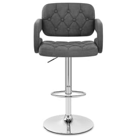 Encore Bar Stool Dark Grey Fabric