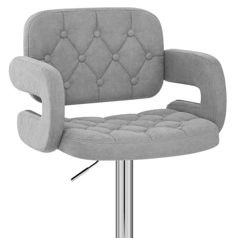 Encore Bar Stool Light Grey Fabric