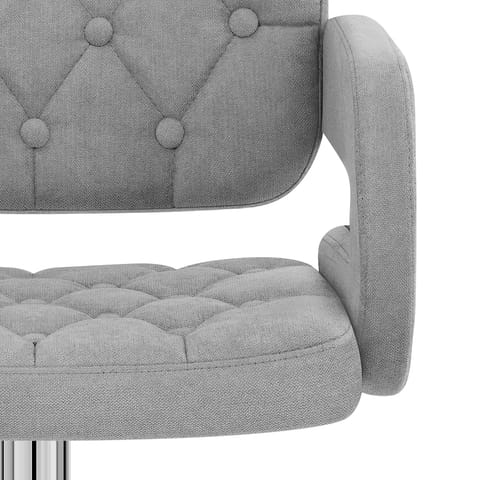 Encore Bar Stool Light Grey Fabric