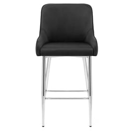 Genoa Bar Stool Black Velvet