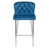 Grace Bar Stool Blue Velvet