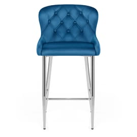 Grace Bar Stool Blue Velvet