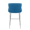 Grace Bar Stool Blue Velvet
