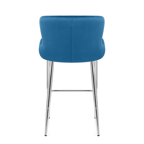 Grace Bar Stool Blue Velvet