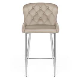 Grace Bar Stool Beige Velvet
