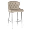 Grace Bar Stool Beige Velvet