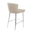 Grace Bar Stool Beige Velvet