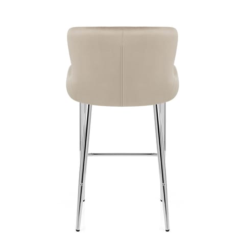 Grace Bar Stool Beige Velvet