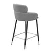 Chloe Bar Stool Grey Velvet