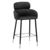 Chloe Bar Stool Black Velvet