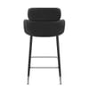 Chloe Bar Stool Black Velvet
