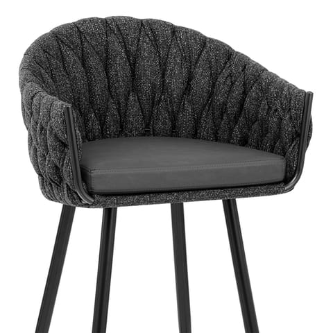 Cosy Bar Stool Charcoal