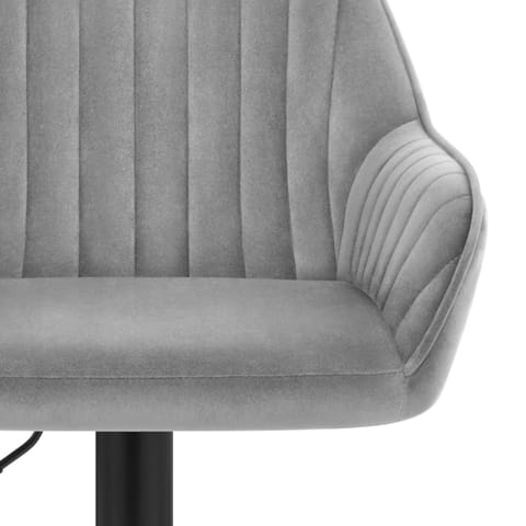 Sol Bar Stool Grey Velvet