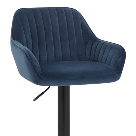 Sol Bar Stool Blue Velvet