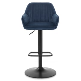 Sol Bar Stool Blue Velvet