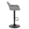 Sol Bar Stool Grey Velvet