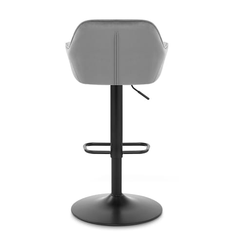 Sol Bar Stool Grey Velvet